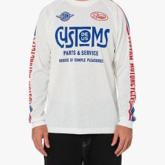 RATCHET MOTO JERSEY WHITE RED BLUE